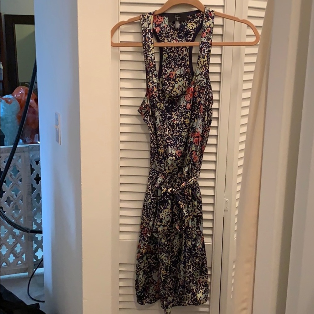 Aqua print dress